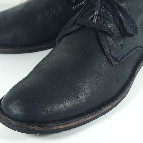 JOHN VARVATOS Hipster Men\'s US10,5M Black Soft Leather Laceup Ankle Chukka Boots main image 11